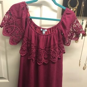 Off the shoulder dress